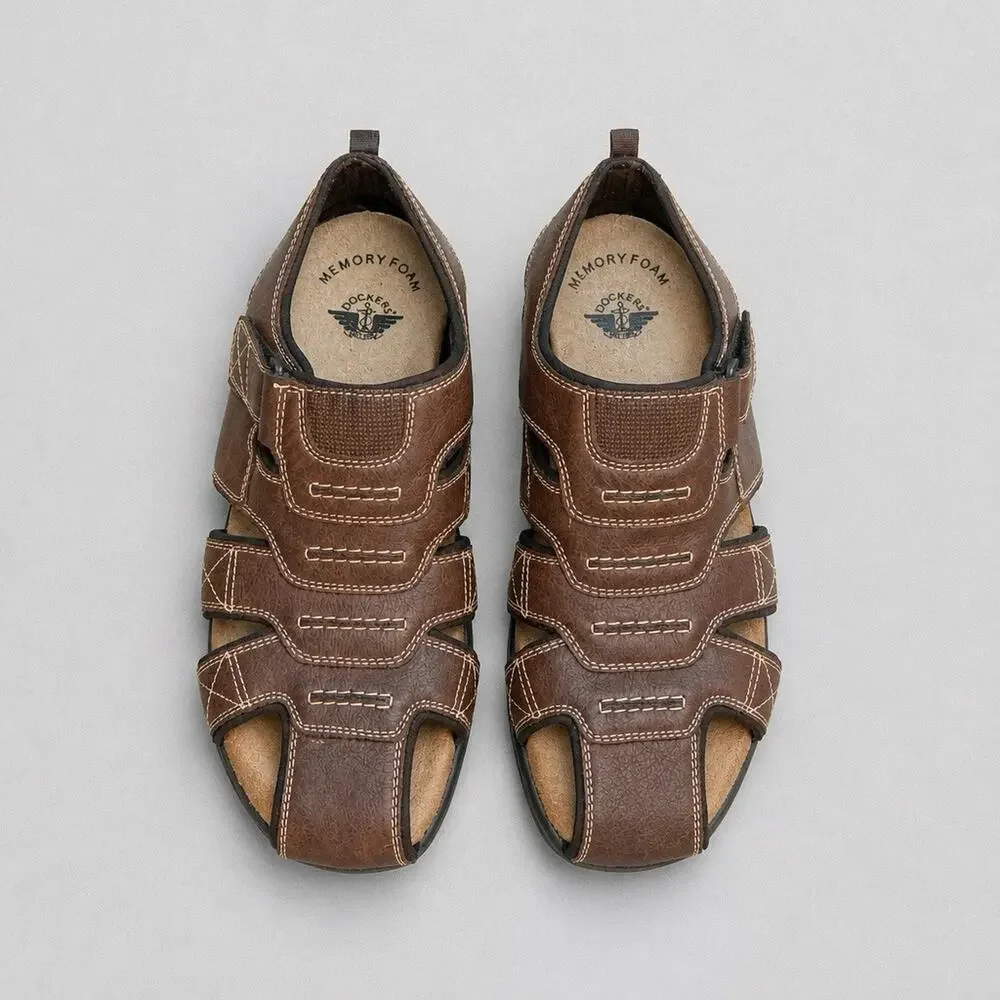 Dockers Searose Memory Foam Closed-Toe Fisherman Sandals Mens Size 11M